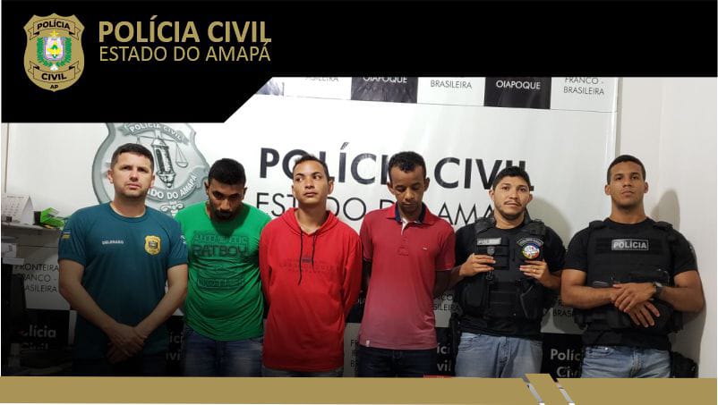 POLÍCIA CIVIL PRENDE TRÊS INVESTIGADOS PELO CRIME DE TRÁFICO DE DROGAS EM OIAPOQUE